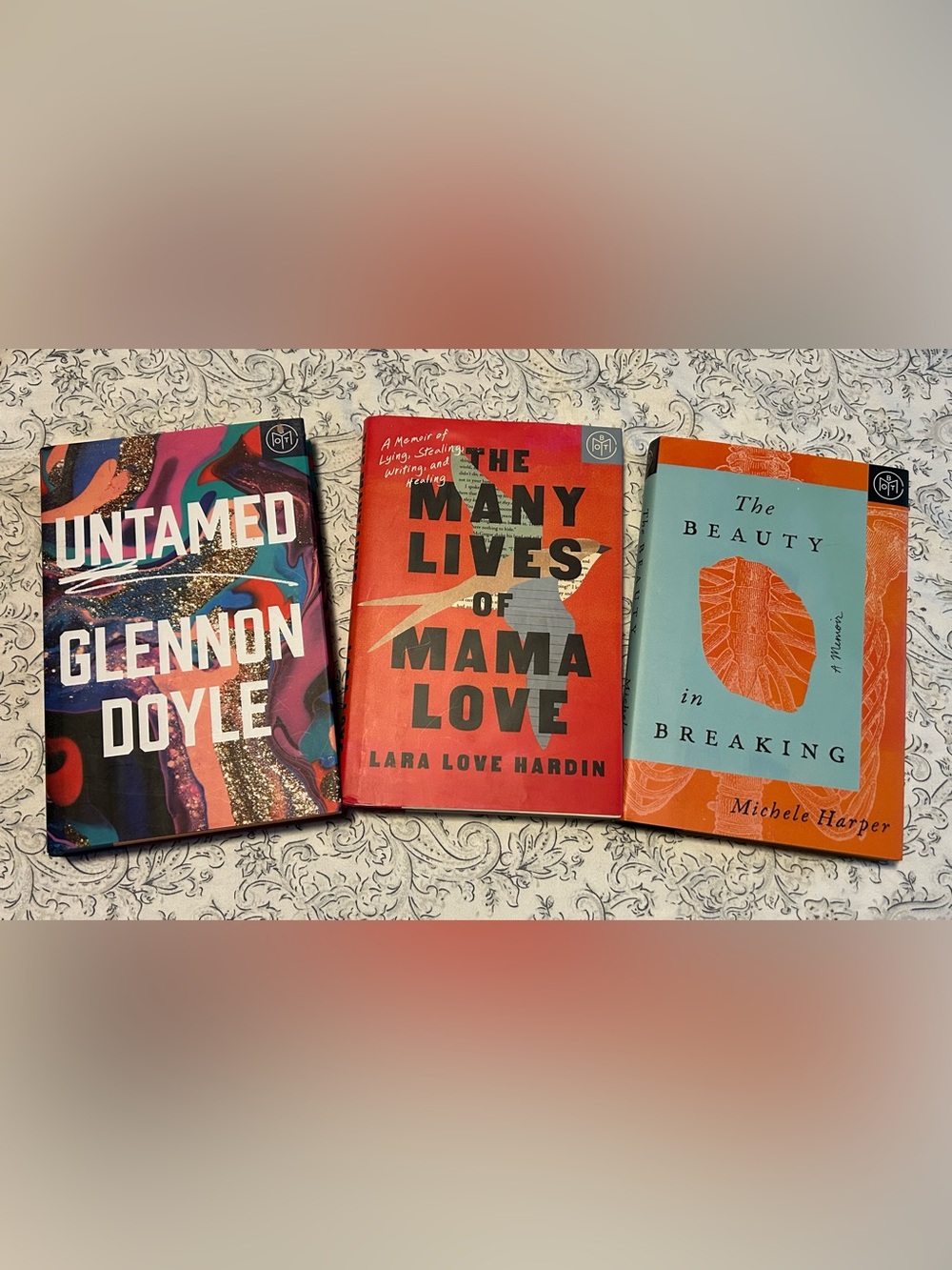 BOTM Hardcover Memoir Bundle - Untamed, Mama Love, The Beauty in Breaking